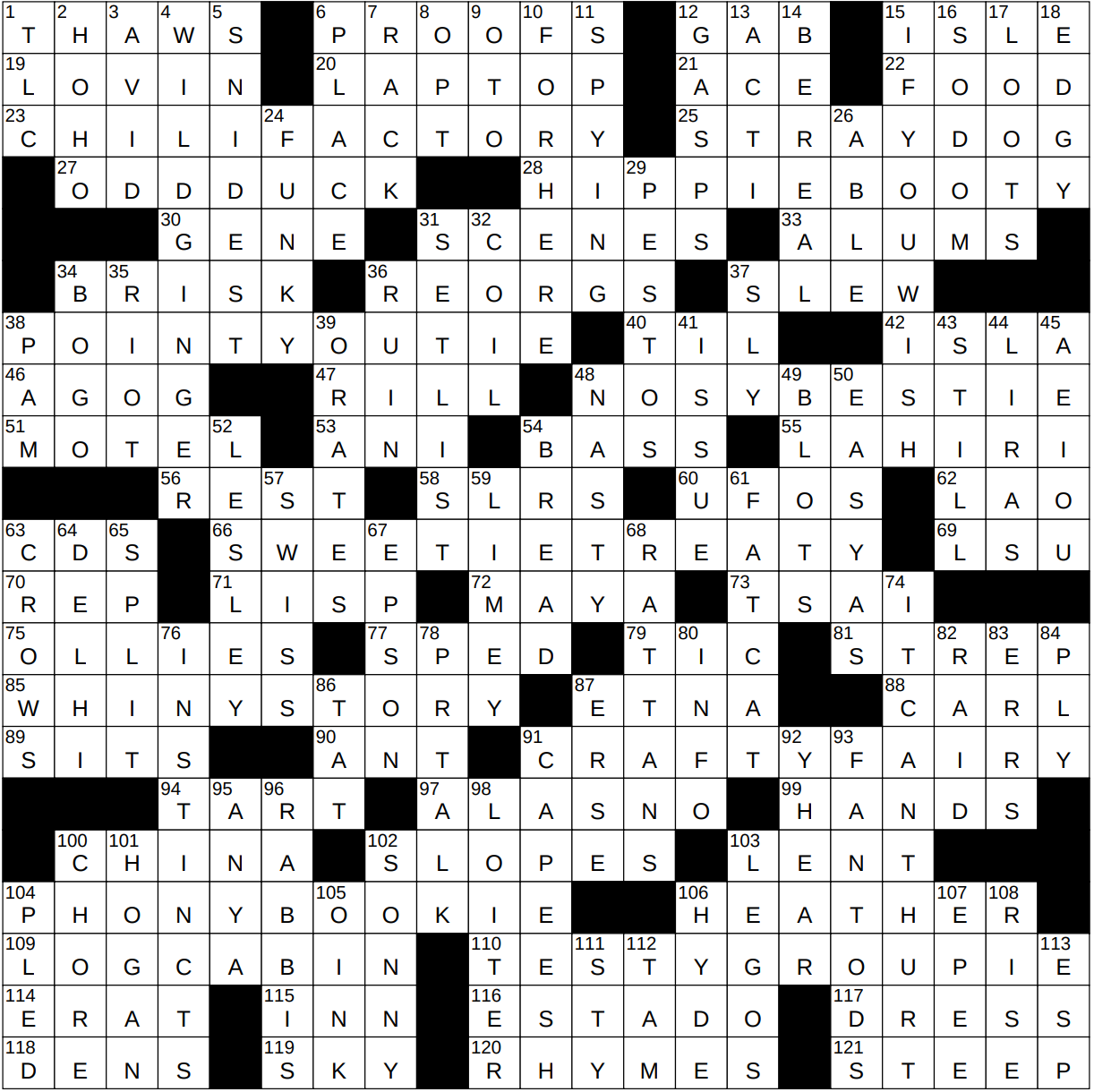 Touching Event Nyt Crossword