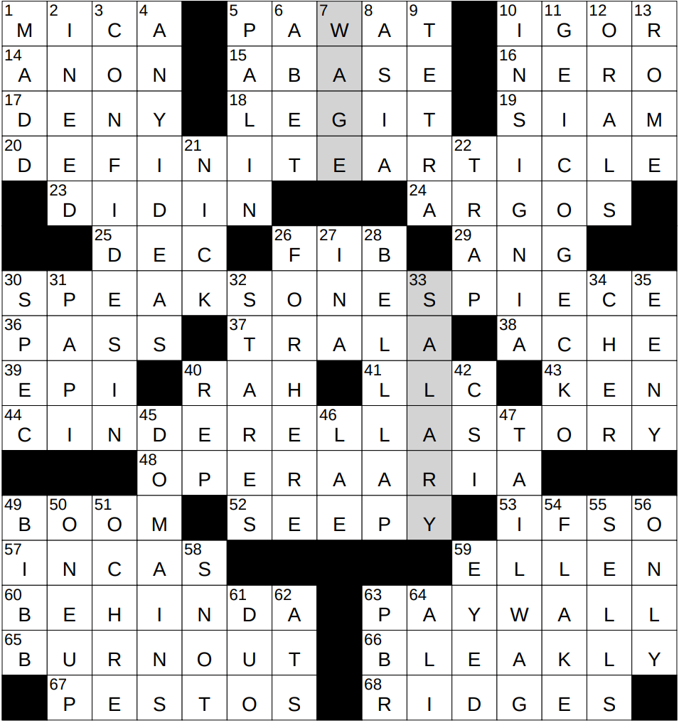 0212 25 NY Times Crossword 12 Feb 25 Wednesday NYXCrossword 0212 25 NY Times Crossword 12 Feb 25 Wednesday NYXCrossword