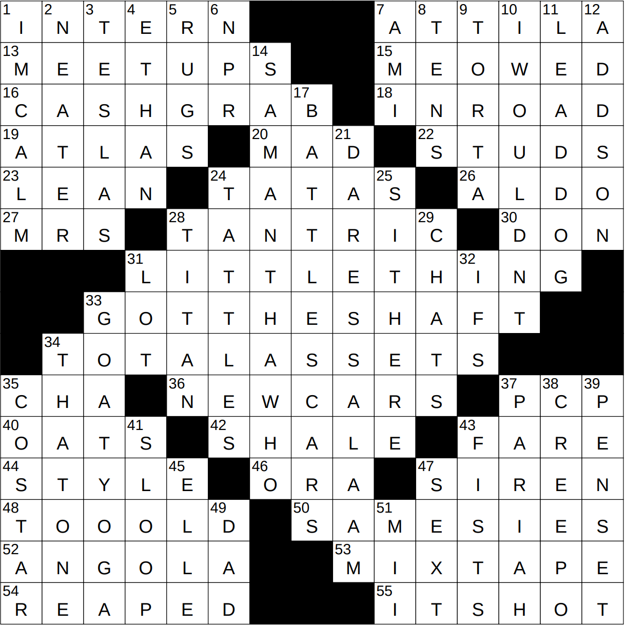 persona non grata crossword