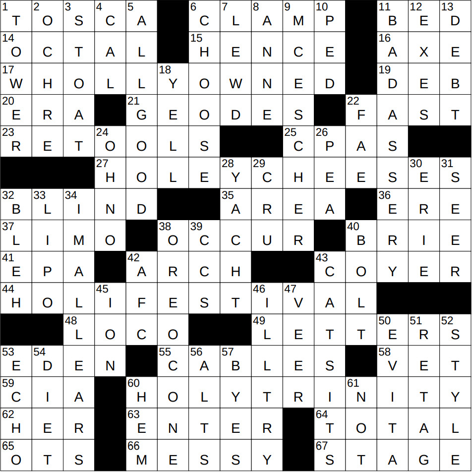 Ddt Banner Crossword