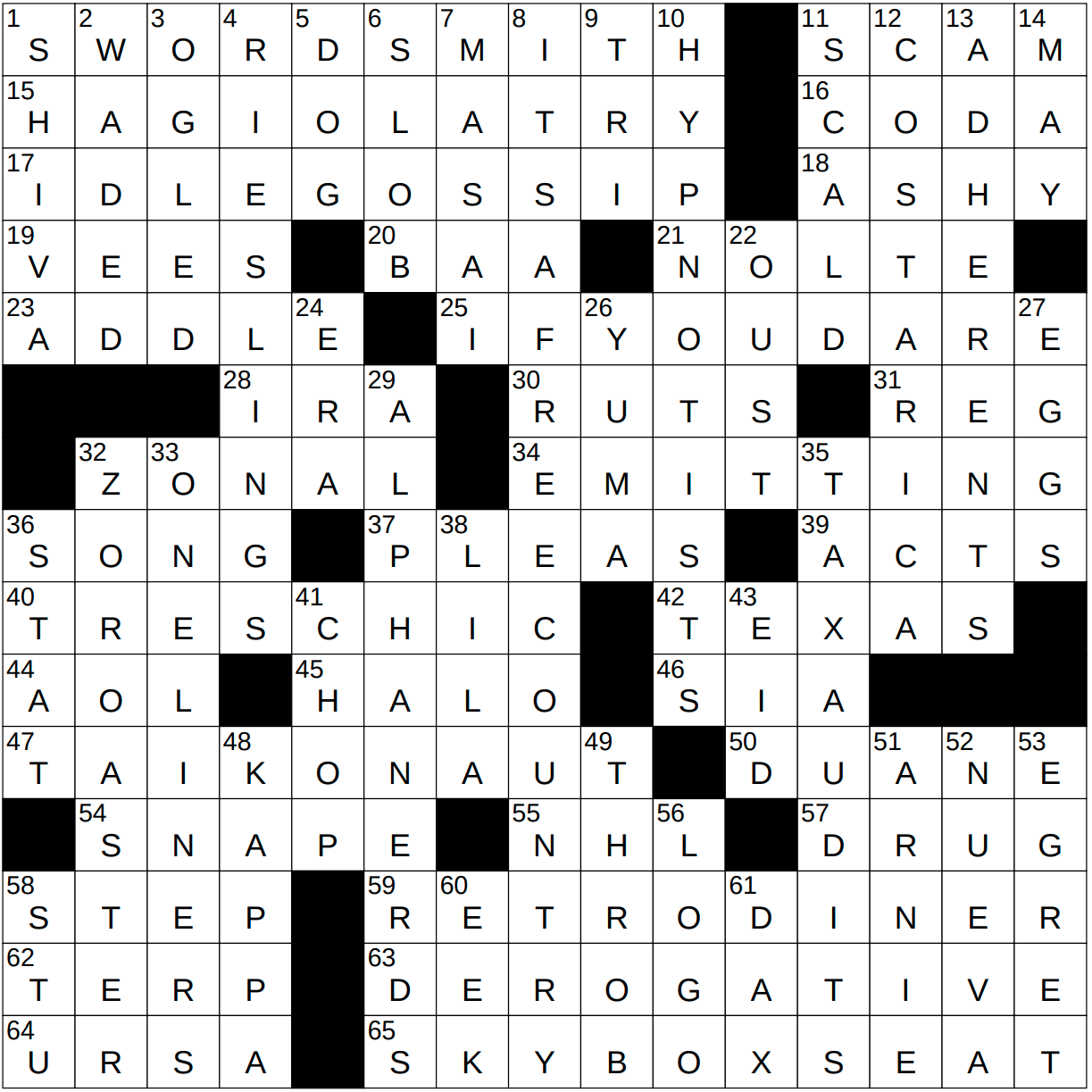 Noted Hebrew Prophet Crossword