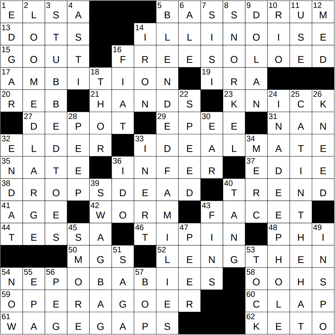 1219 25 NY Times Crossword 19 Dec 25 Friday NYXCrossword