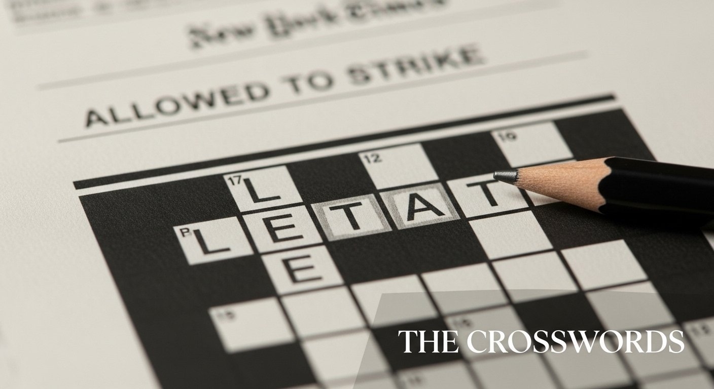 Allowed To Strike Nyt Crossword
