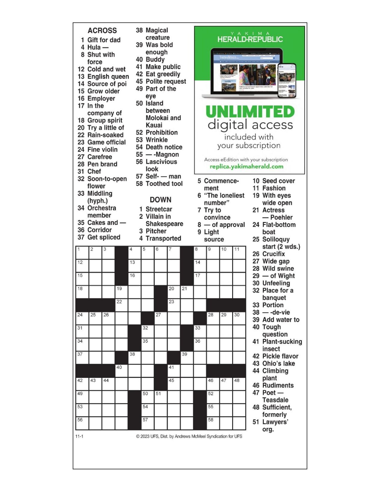 flat bottom boat crossword