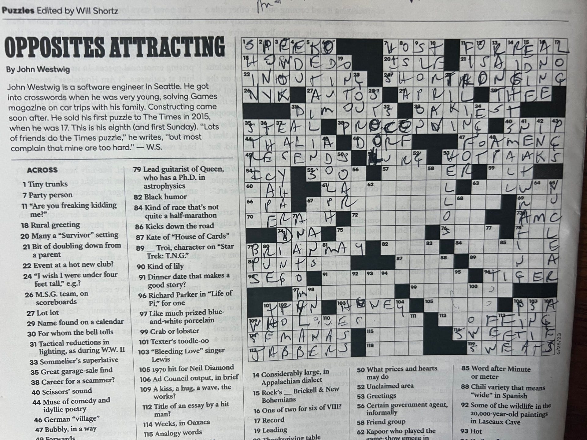 Apparently I Do Crossword Puzzles Now 