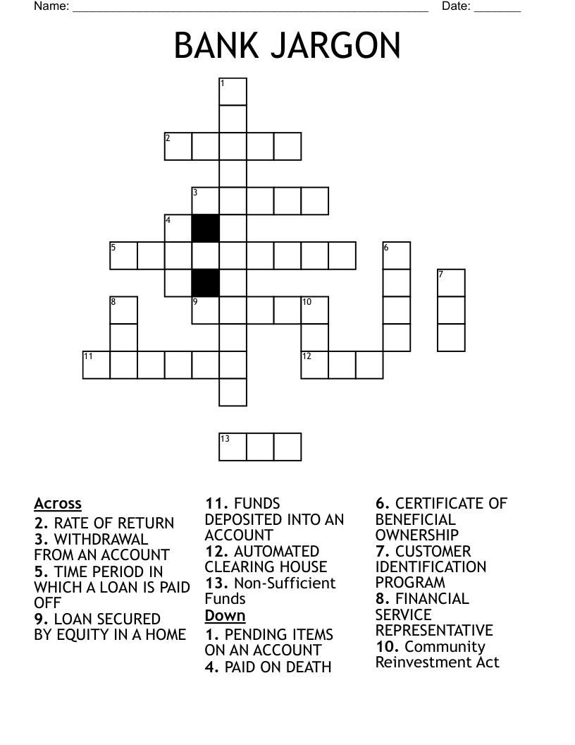 Jargon Crossword Clue