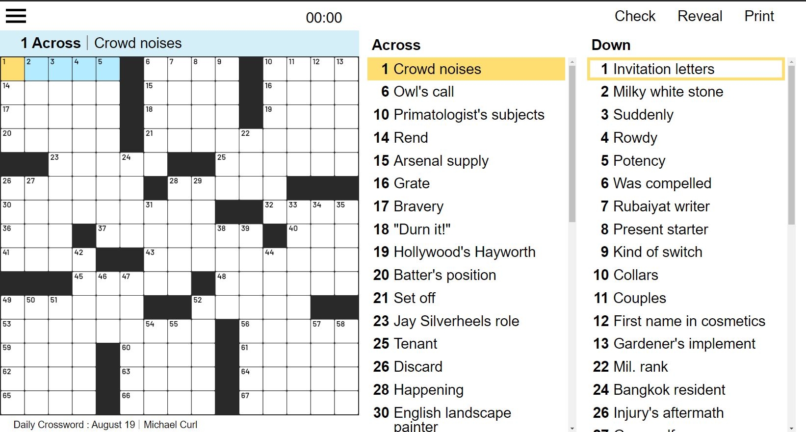 Best Daily American Crossword