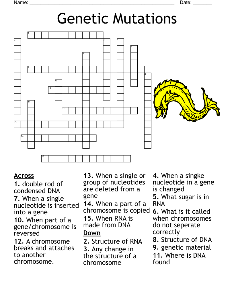 Biology Crossword Puzzle WordMint Biology Crossword Puzzle WordMint