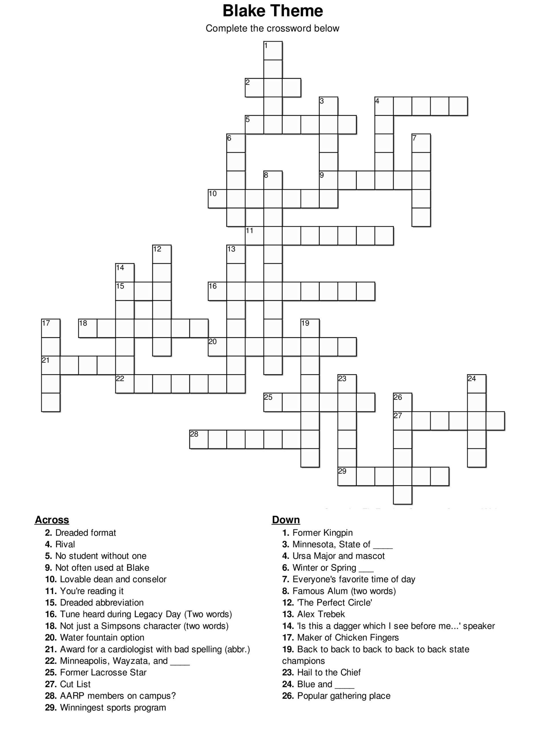 minneapolis star crossword