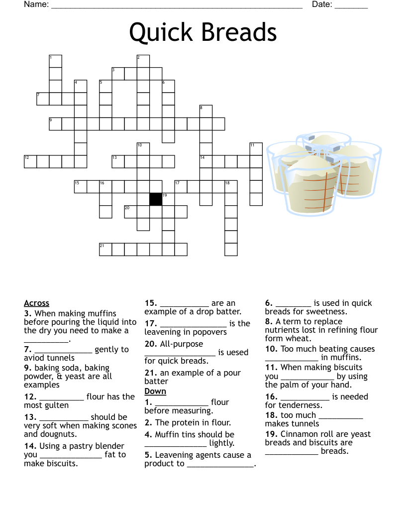 Breads Around The World Crossword WordMint