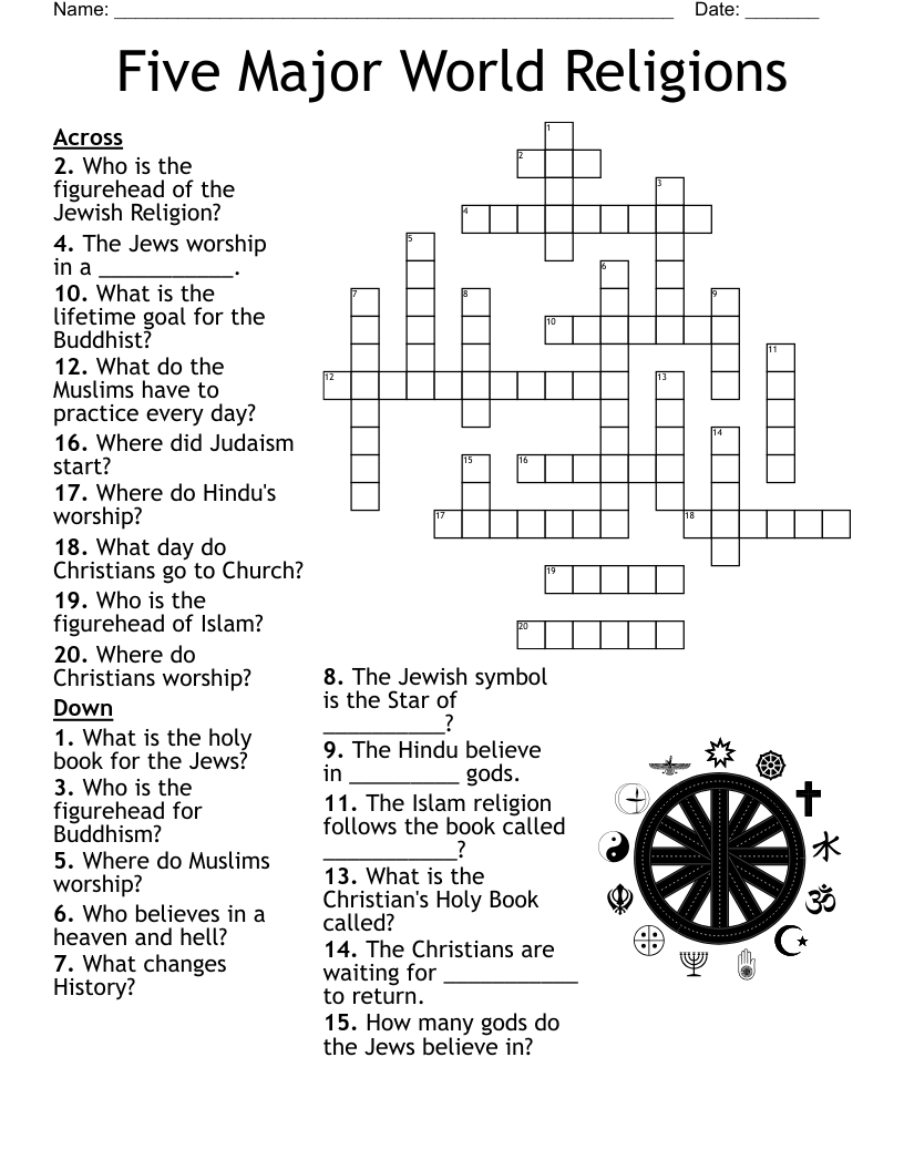 Buddhism Crossword WordMint
