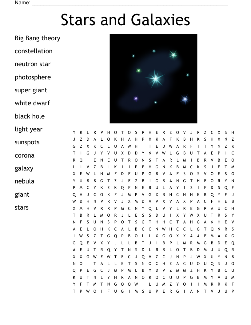 Constellations Crossword WordMint Constellations Crossword WordMint