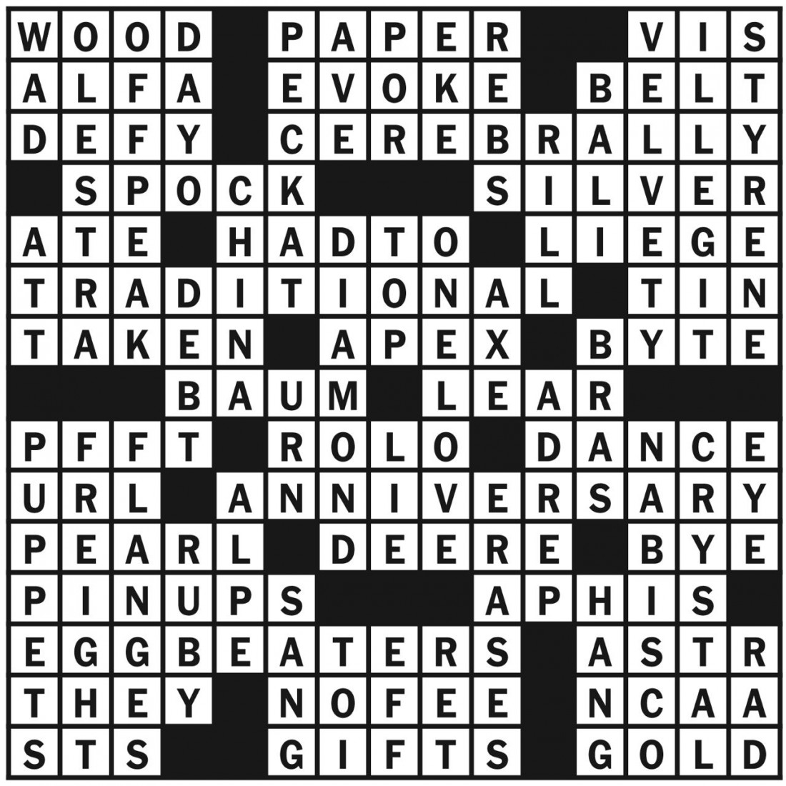 Correction Feb 27 NYT Crossword Answer Key Mountain Xpress