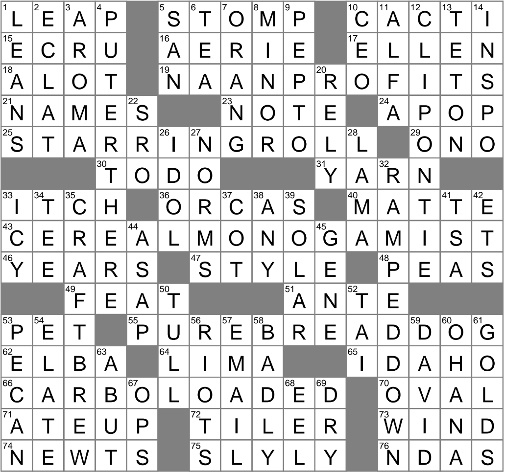 Cream Alternative Crossword