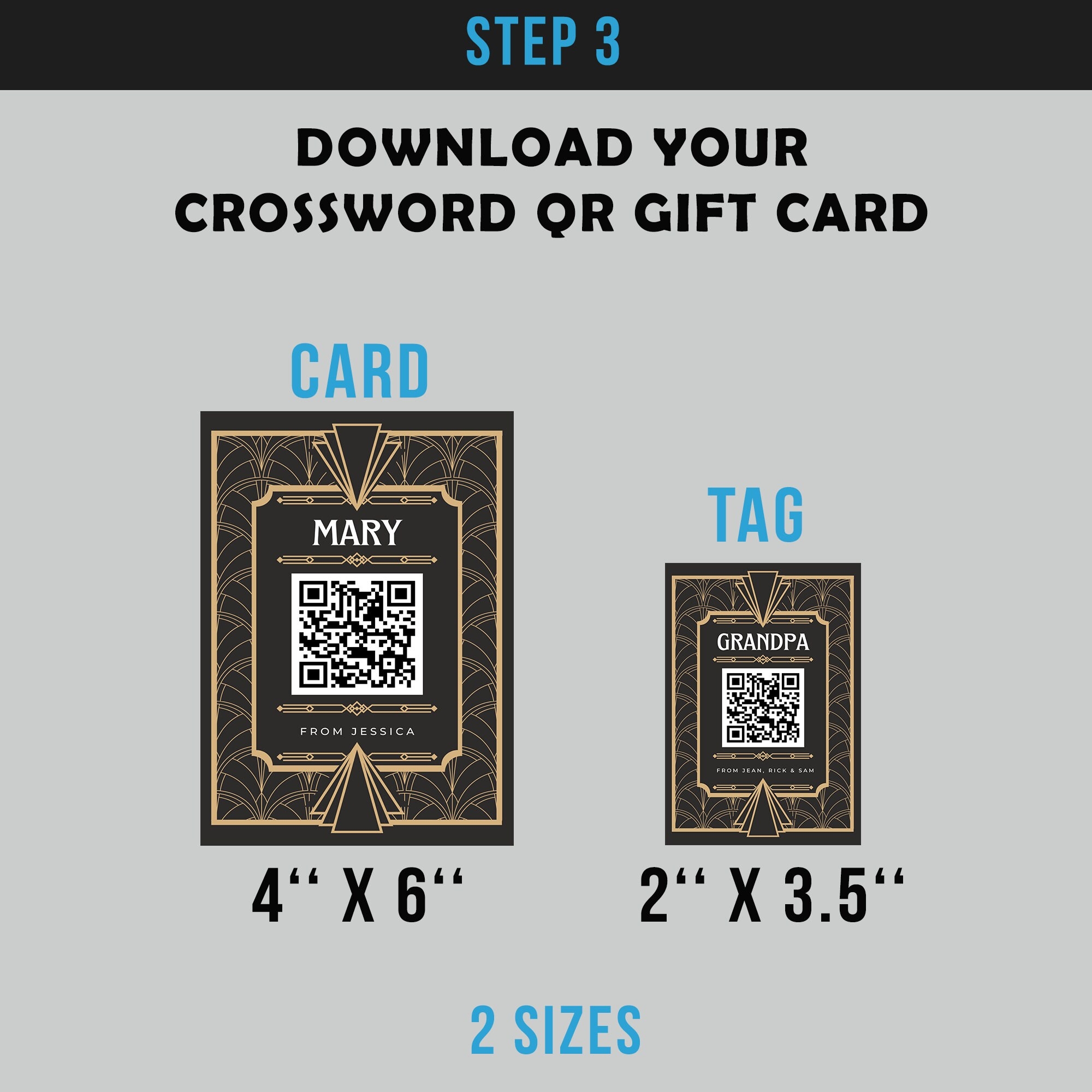 Create Your Own Crossword Puzzle Interactive Custom Crossword Puzzle Scan QR Giftcard To Access Your Personalised Crossword Gifts Etsy