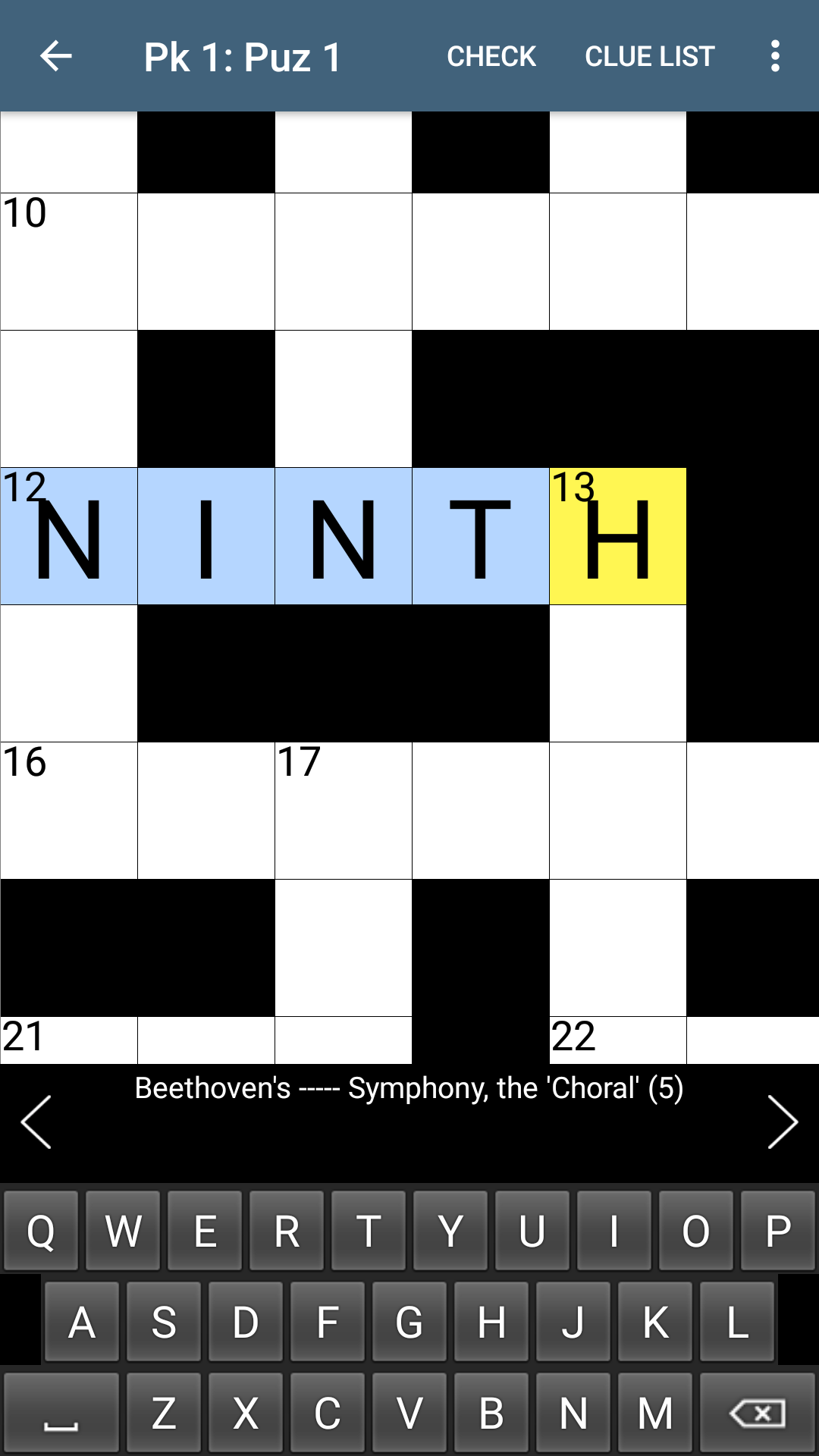 Check Crossword Clue
