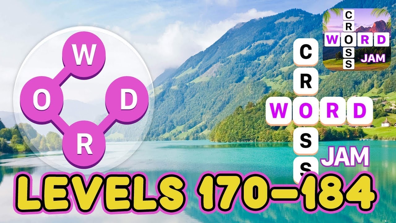Crossword Jam Levels 170 184 Answers YouTube