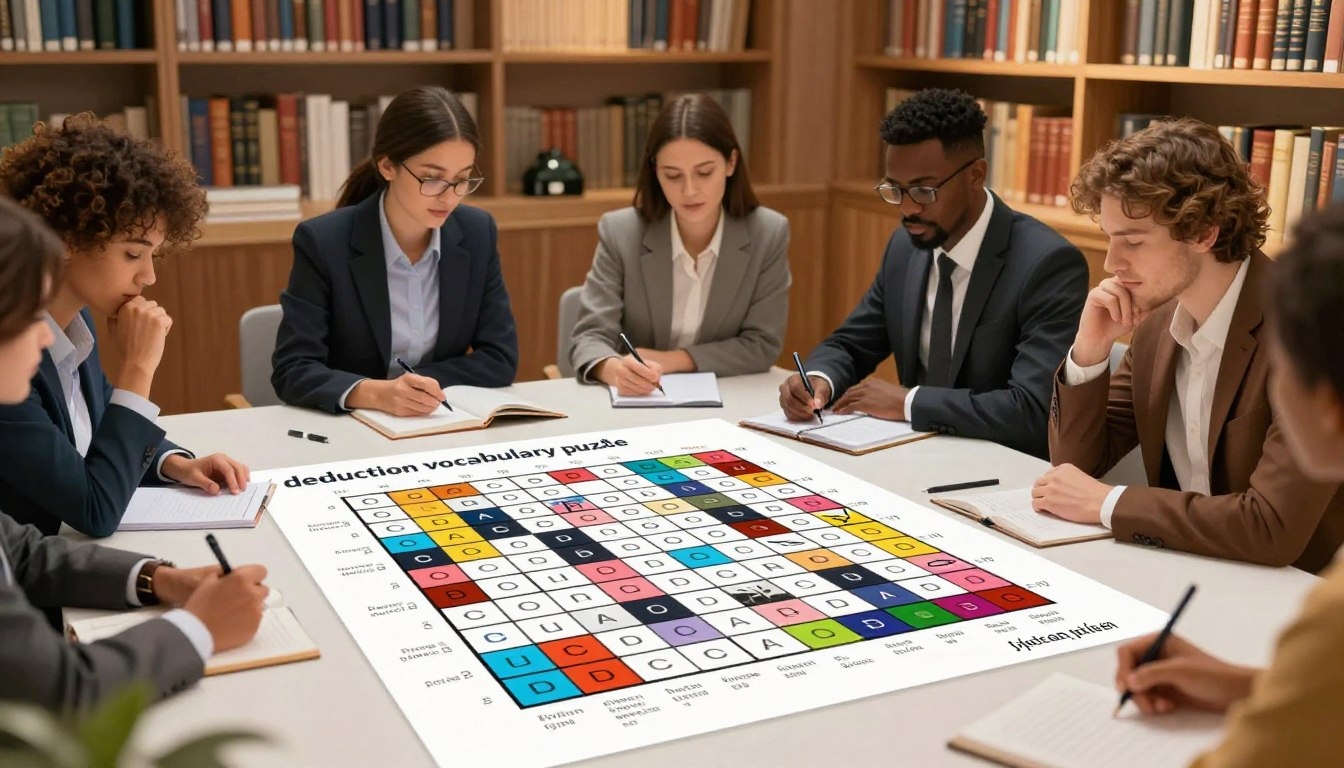 Crossword Logic Deduction Vocabulary Puzzles