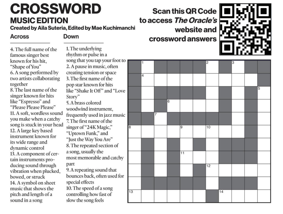 Crossword Music Edition The Oracle