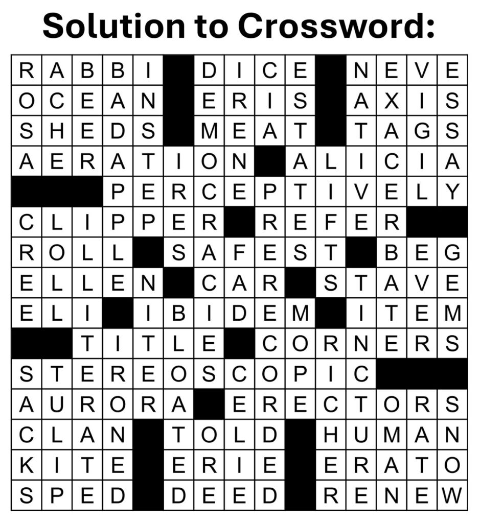 Refer To Crossword