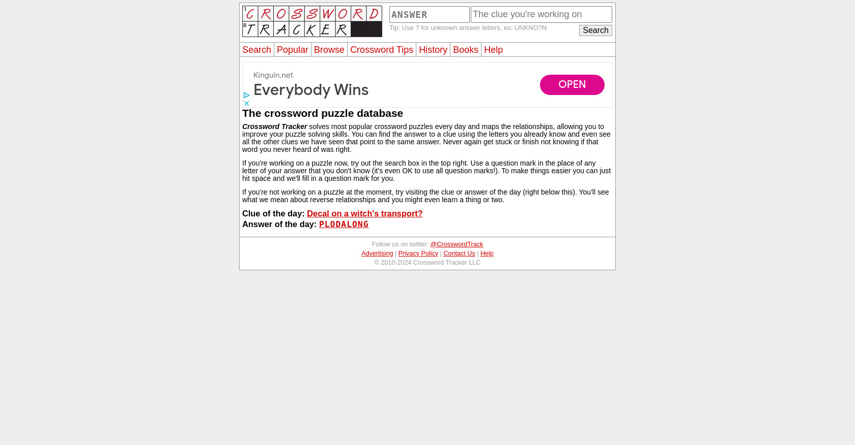 Crossword Tracker Is Built With Django