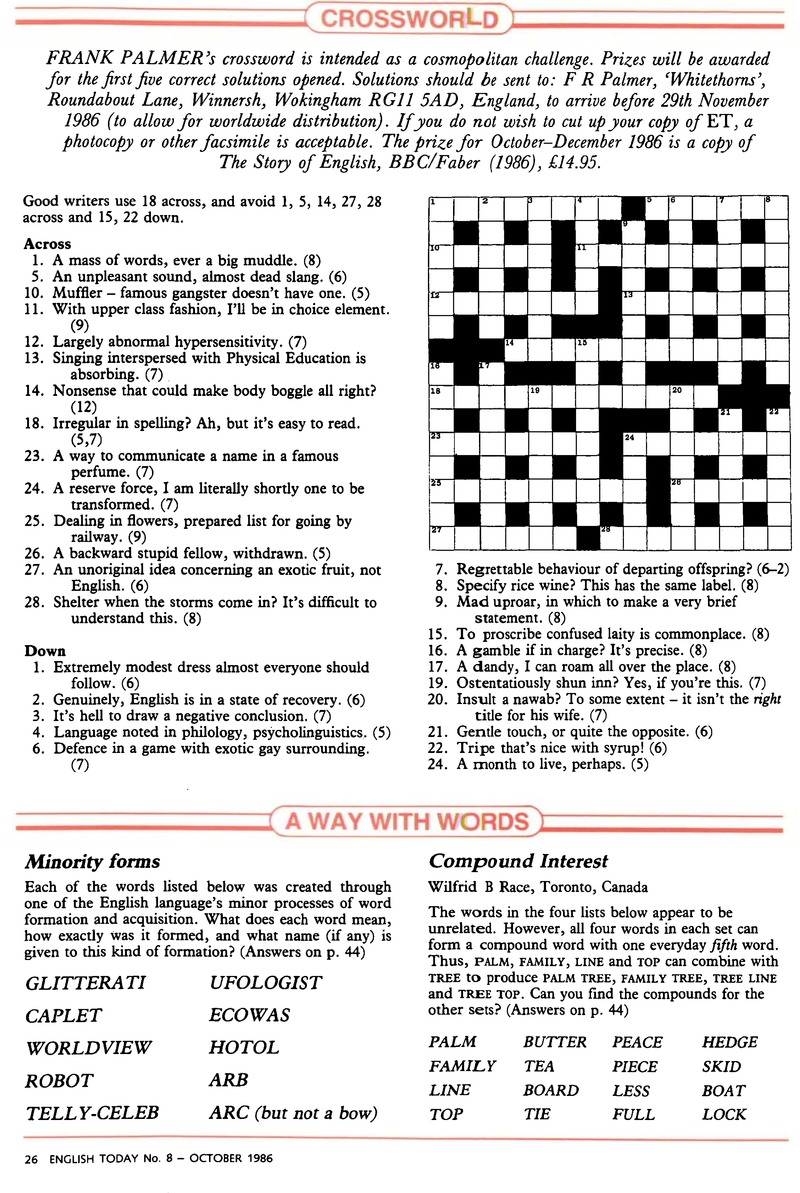 Crossworld English Today Cambridge Core