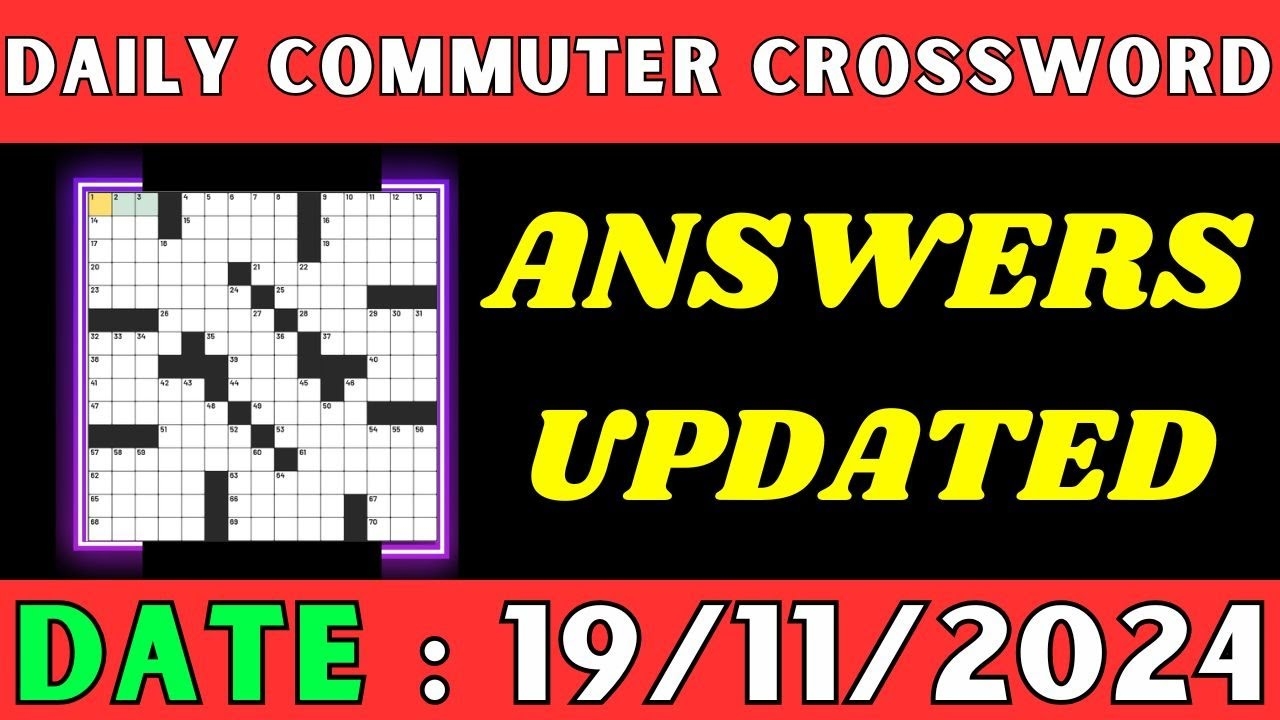 daily commuter crossword puzzle