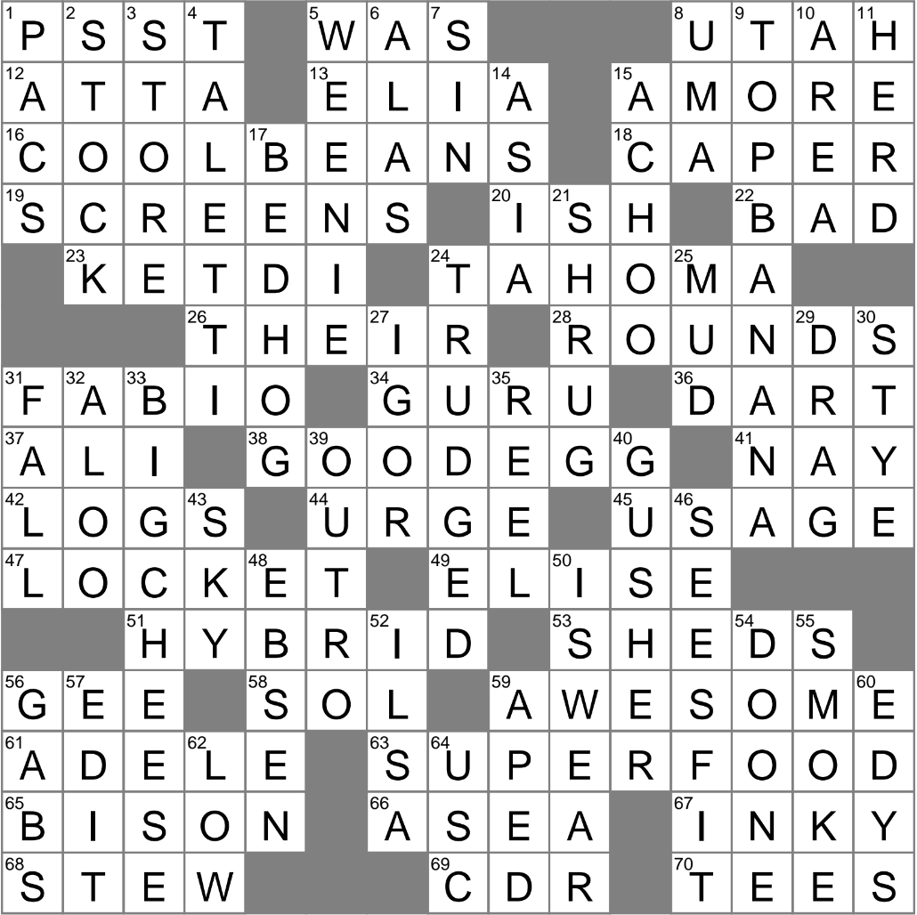 Deems Appropriate Crossword Clue Archives LAXCrossword