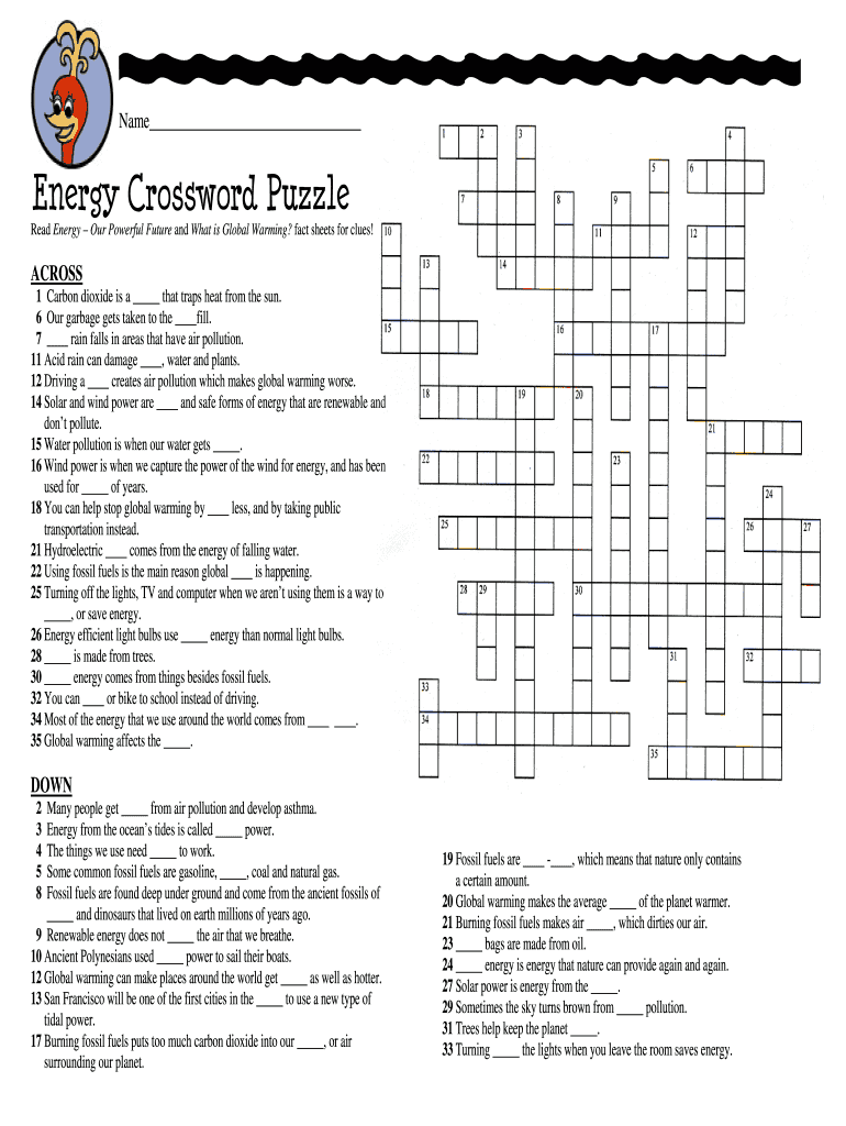 image captured on a computer crossword
