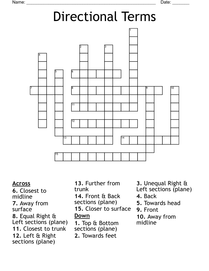 Right Away Crossword