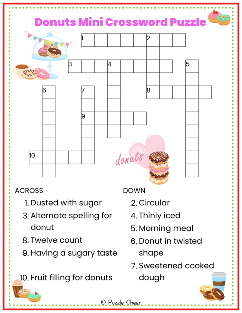 Donut Shape Crossword
