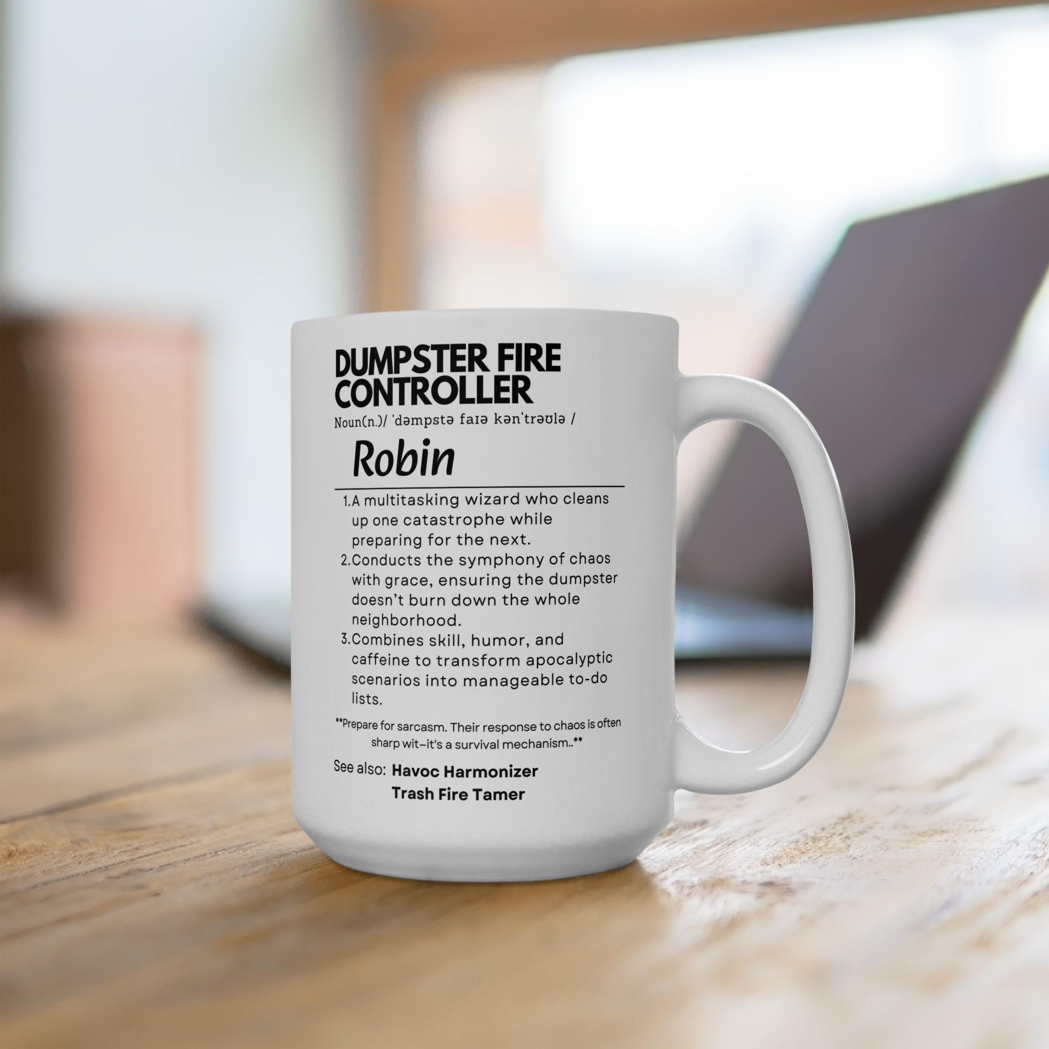 Dumpster Fire Controller Mug Customizable Gift For Boss Etsy