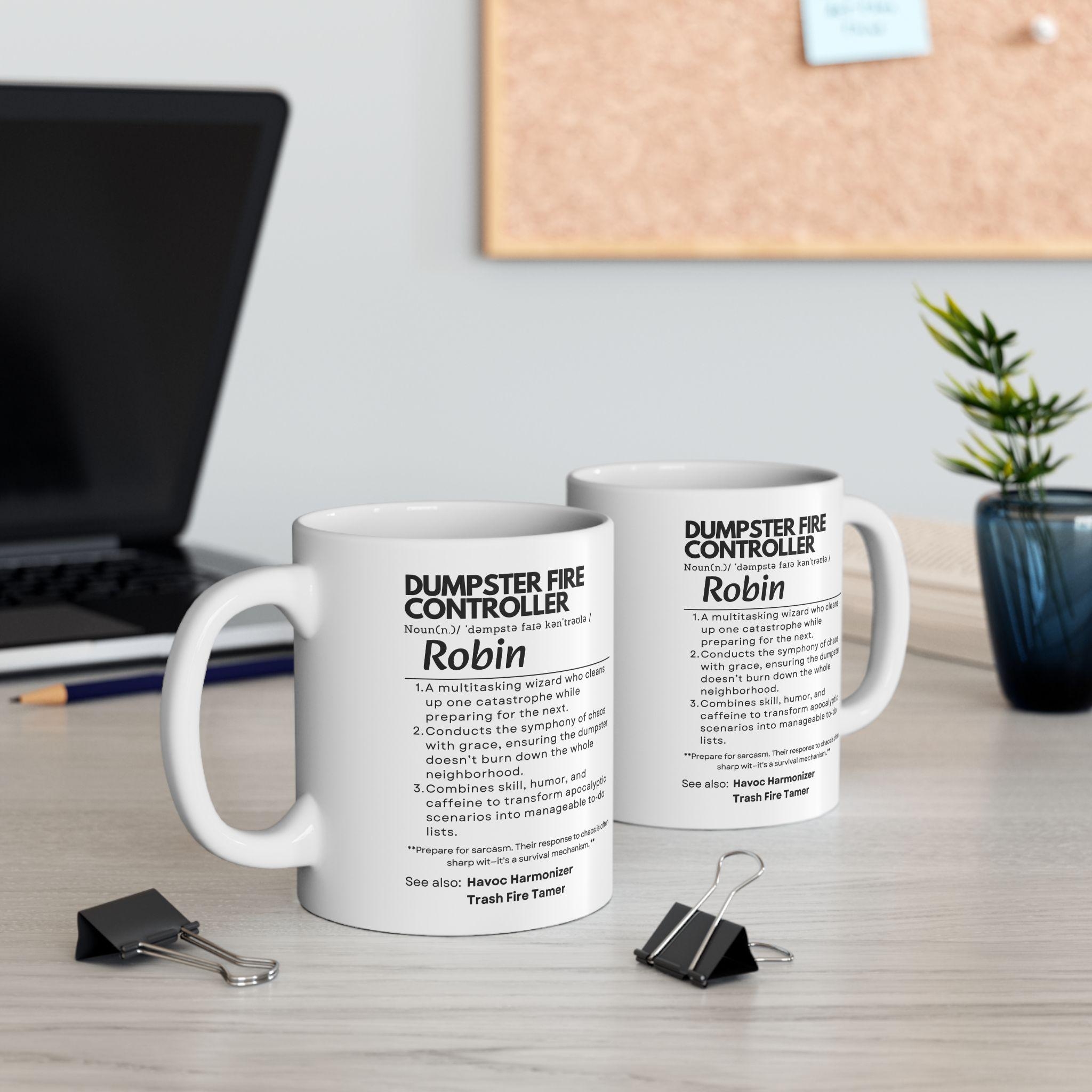 Dumpster Fire Controller Mug Customizable Gift For Boss Etsy