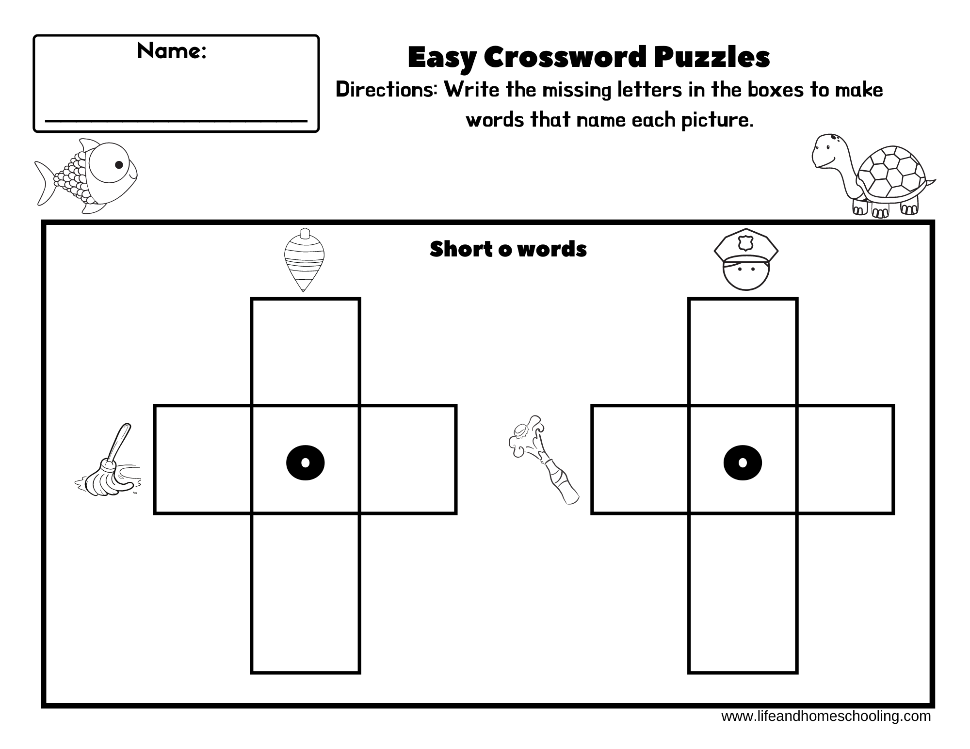 Easy Crossword Puzzles cvc Rhymes Made By Teachers