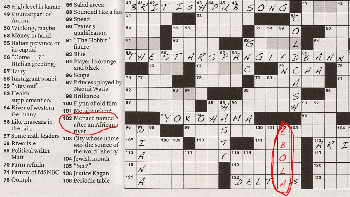 Ebola Invades The New York Times Sunday Crossword Wyoming Public Media Ebola Invades The New York Times Sunday Crossword Wyoming Public Media