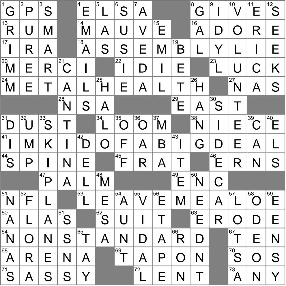 Eco friendly Spa Brand Crossword Clue Archives LAXCrossword