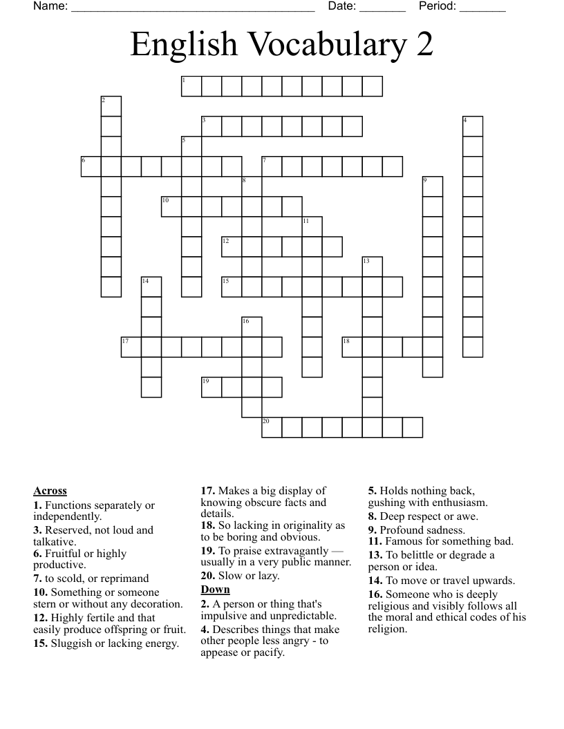 don't be impulsive literally crossword
