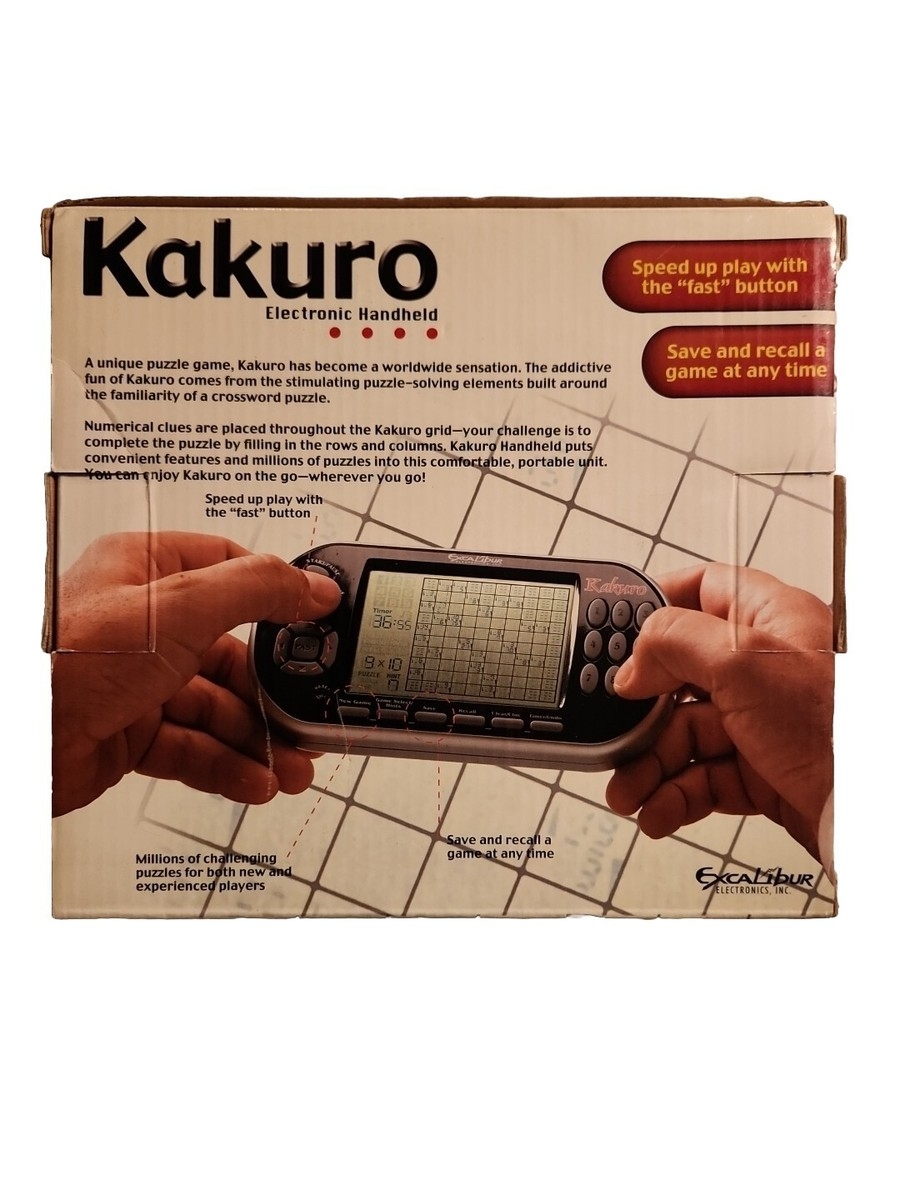 Excalibur 486 Kakuro Handheld Electronic Crossword Puzzle handheldfun Travel B1 For Sale Online EBay Excalibur 486 Kakuro Handheld Electronic Crossword Puzzle handheldfun Travel B1 For Sale Online EBay