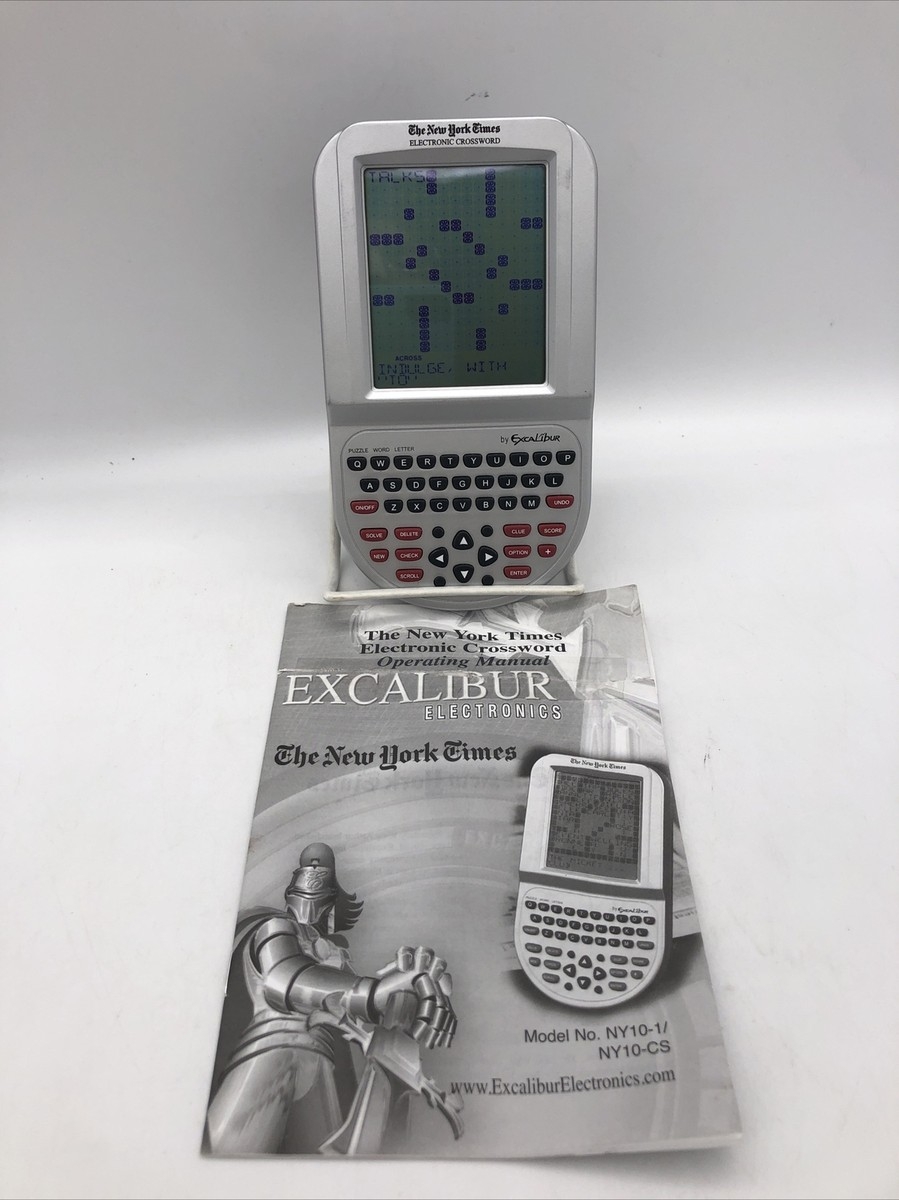 Excalibur Electronics New York Times Electronic Crossword Handheld Game NY10 1 EBay Excalibur Electronics New York Times Electronic Crossword Handheld Game NY10 1 EBay