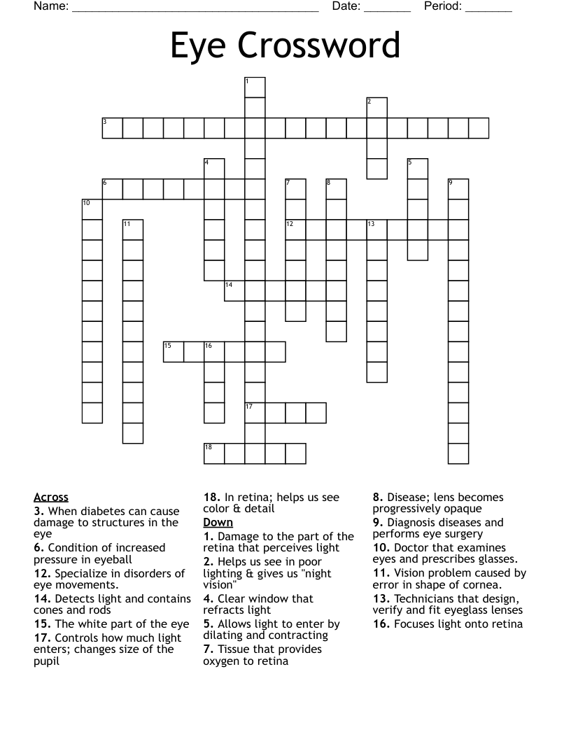 Help For Night Vision Crossword