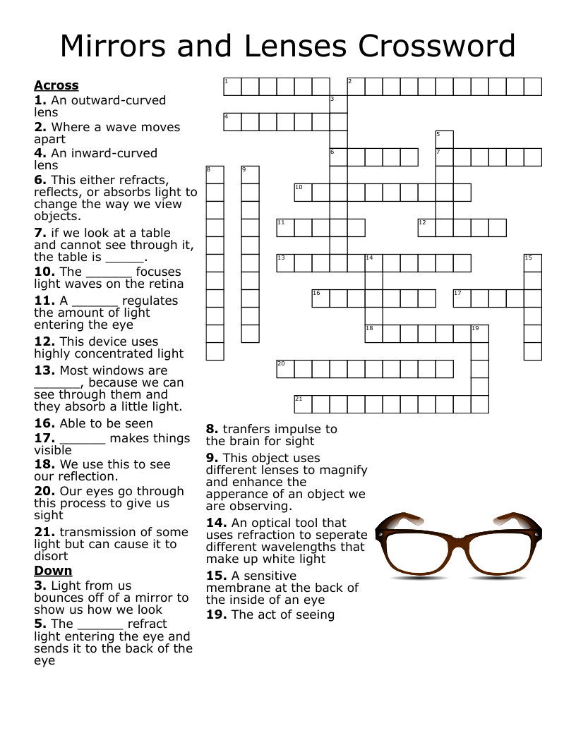 Mirror Eyes Crossword