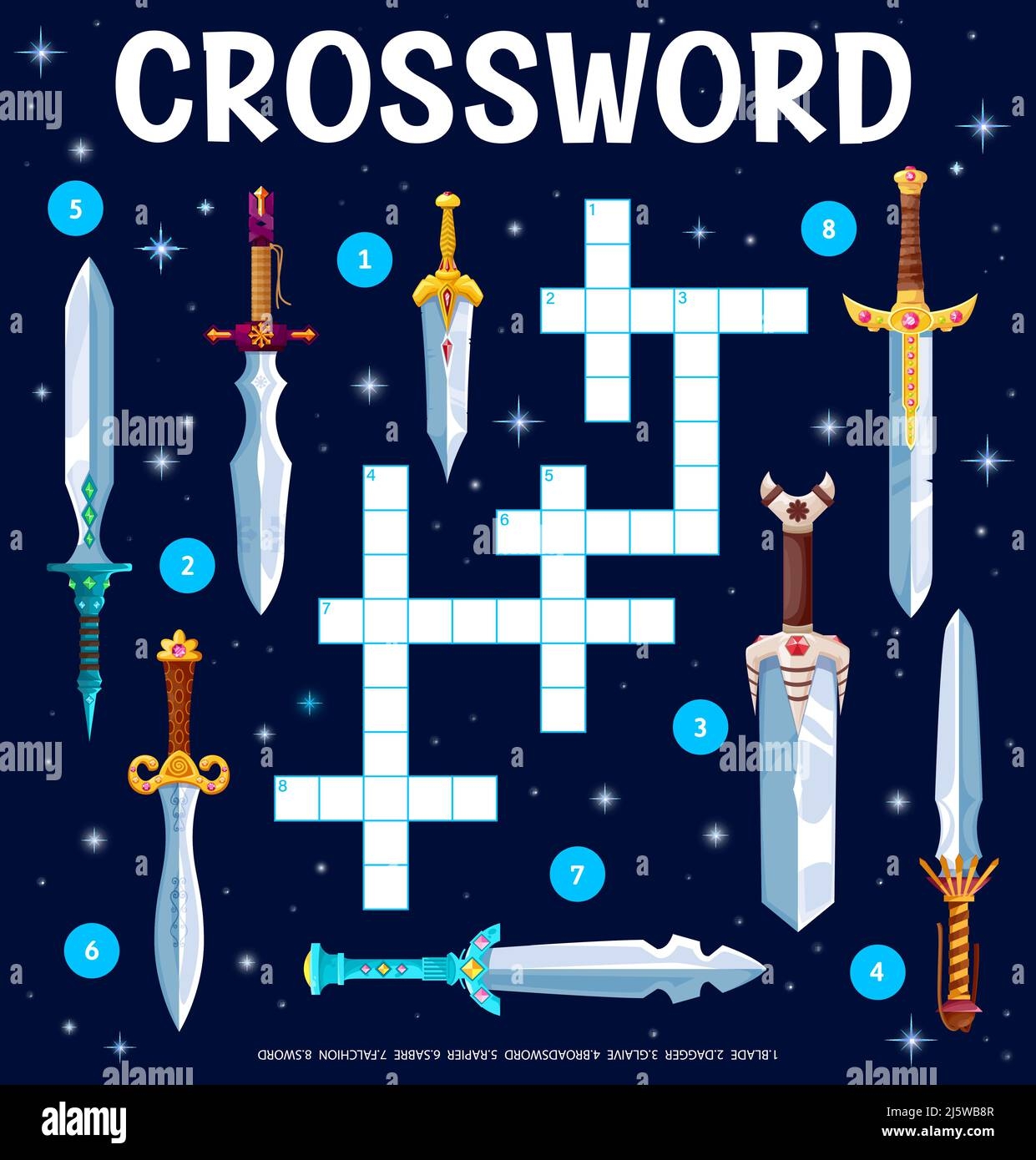 Sword Handle Crossword