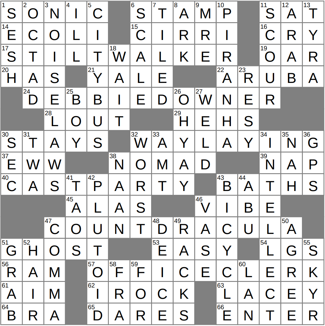 Far Away Dwarf Planet Crossword