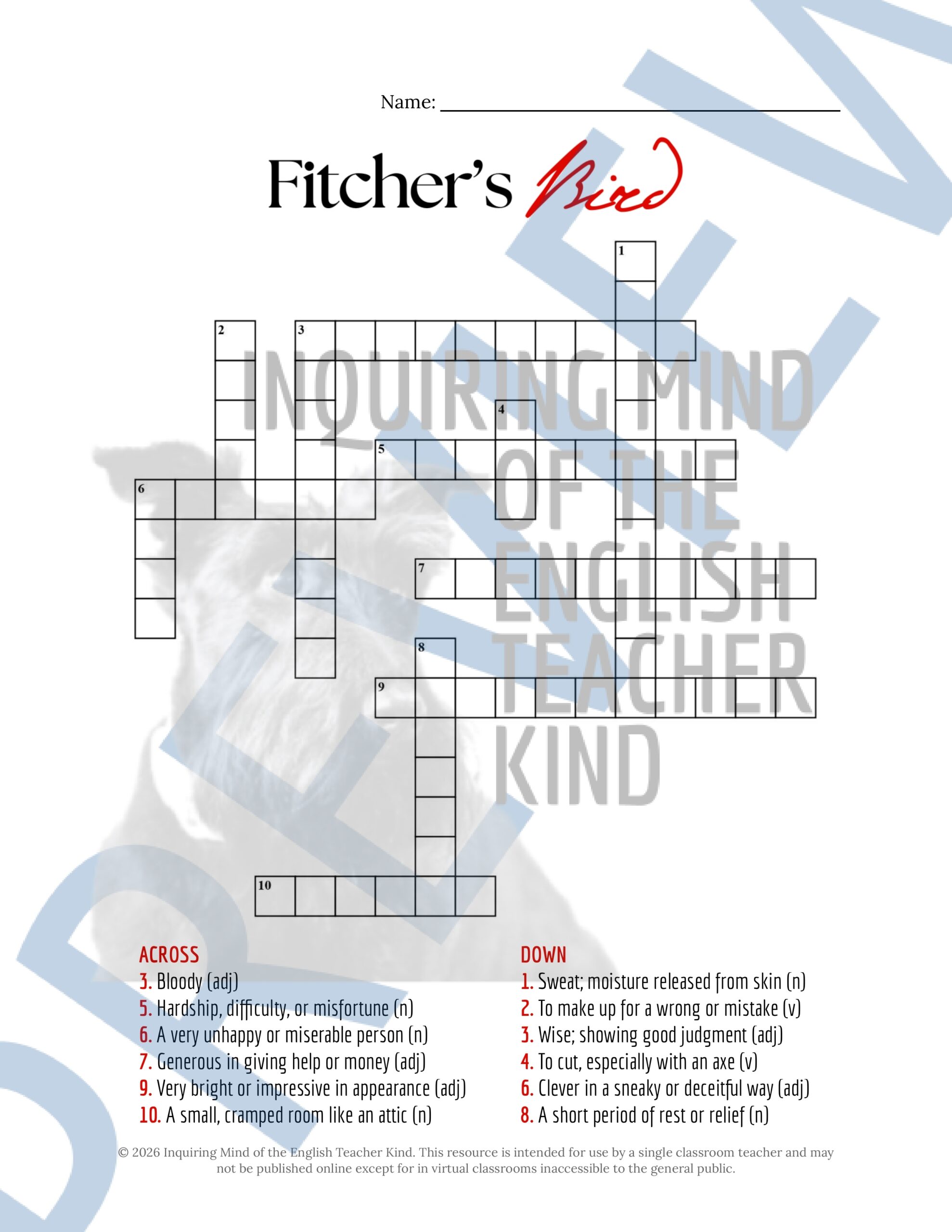 is kind and generous crossword