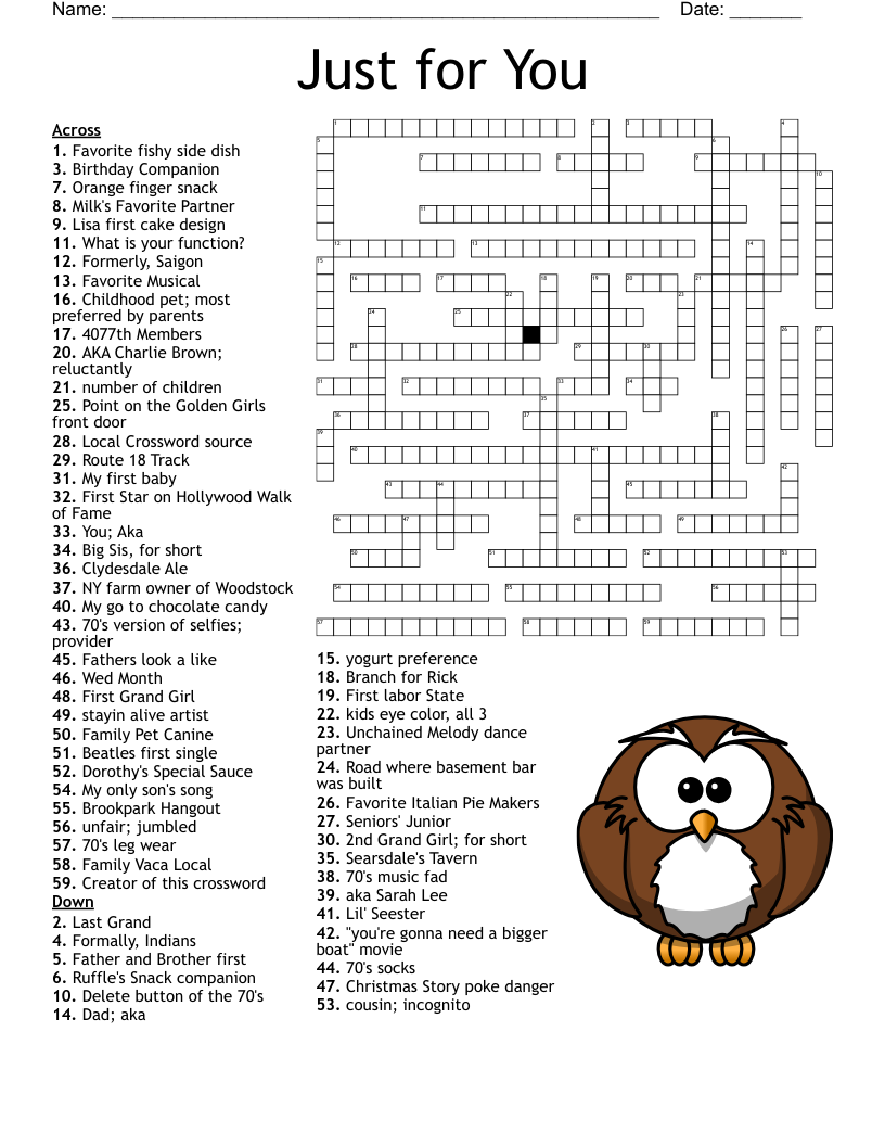 Ford Models Crossword WordMint