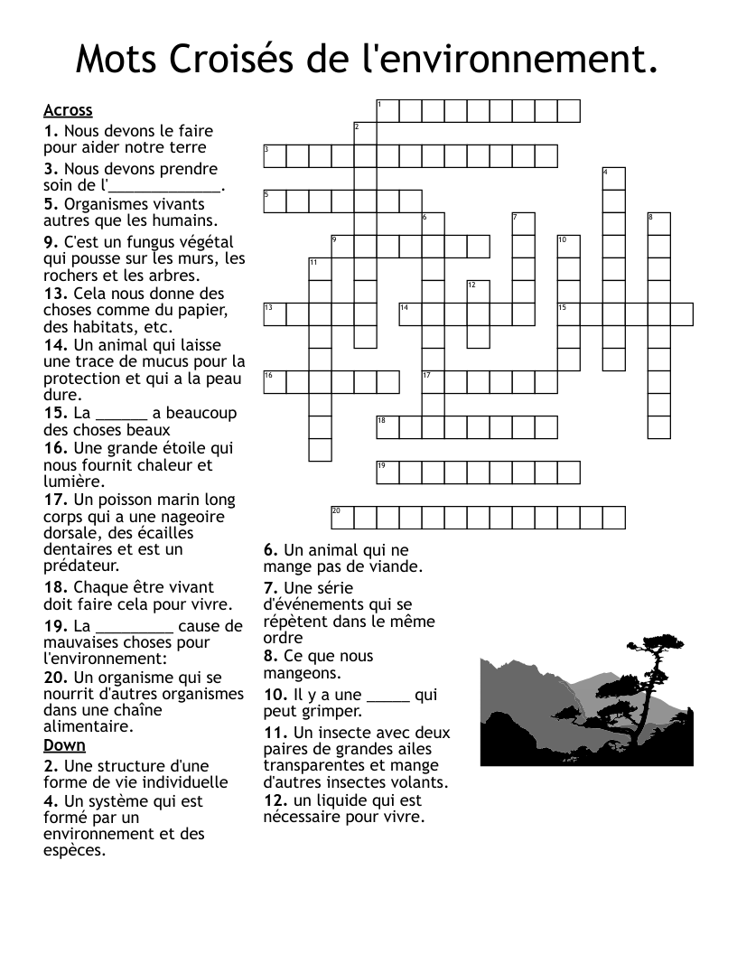 French Crossword WordMint