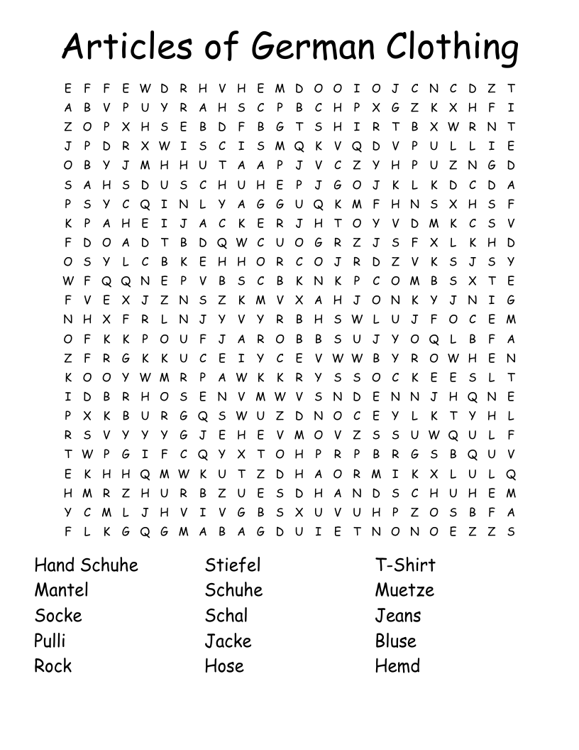 German Article Crossword Clue