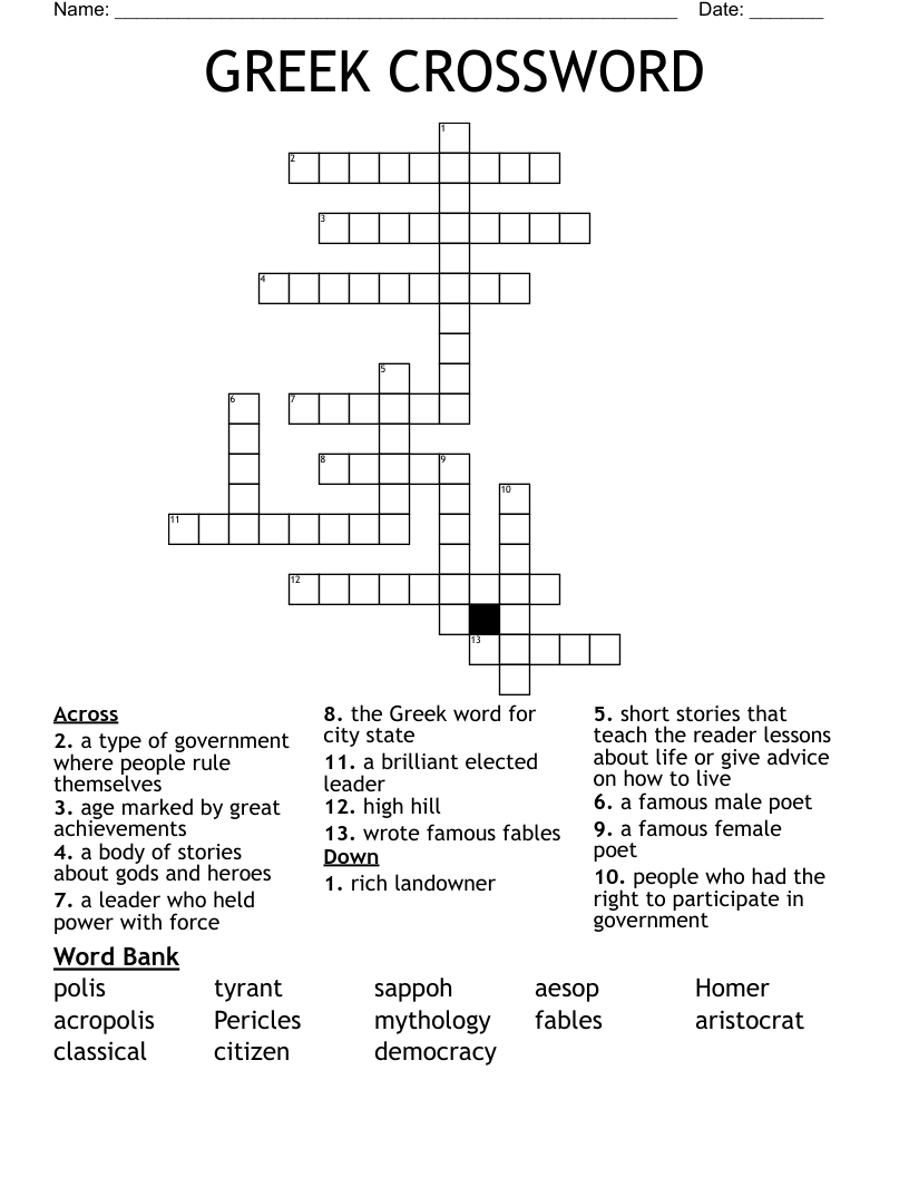 Letters From Greece Crossword Clue