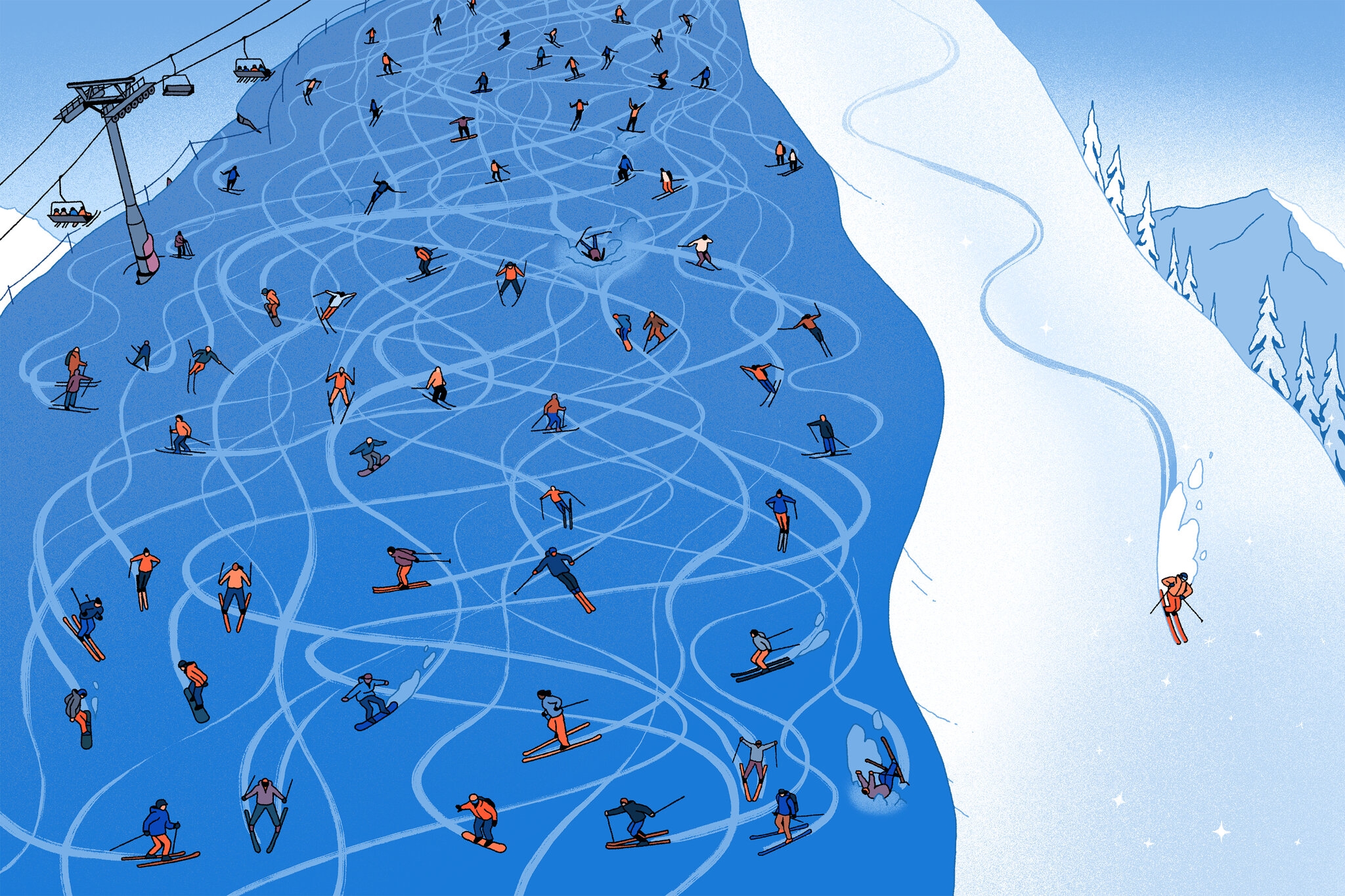 How Some Skiers Are Taking Back The Mountains The New York Times