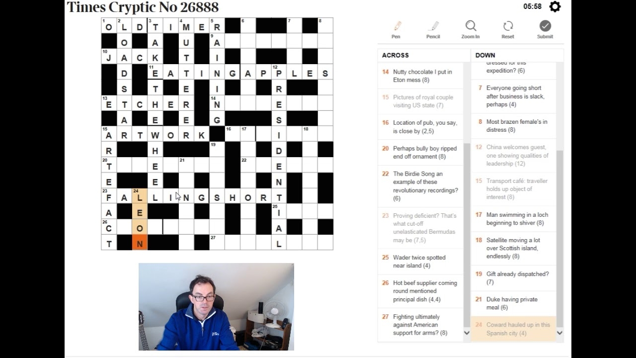 from the beginning crossword